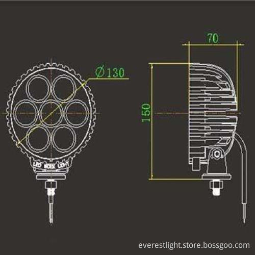 35W Vehicle Lights with 2 Years Warranty, 10 to 30V DC Voltage-ET1-241